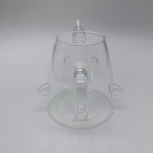 Elf- Mr. Narwhal 3-D 16 Oz Clear Glass Milk/Juice i Cup Drinking Glass Christmas - Picture 5 of 12